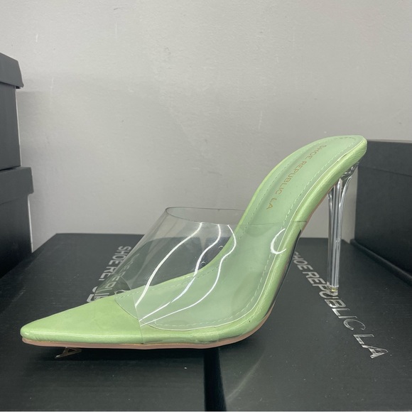 Mint clear pointed heel - Picture 4 of 4